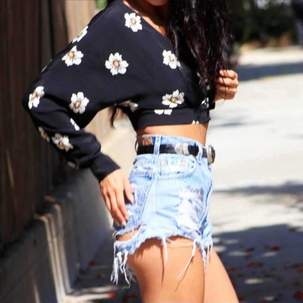 Zara Floral Crop Top